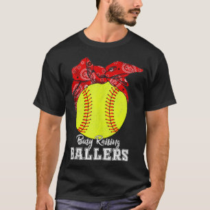 T-shirt Fréquente Raising Ballers Softball Softball Maman