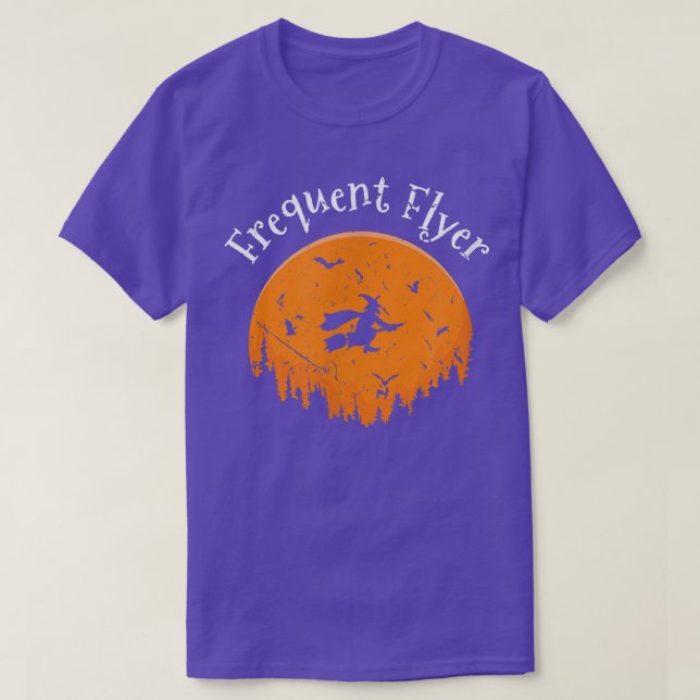 T-shirt Fréquente sorcière de circulaire drôle Halloween 2 (Design devant)