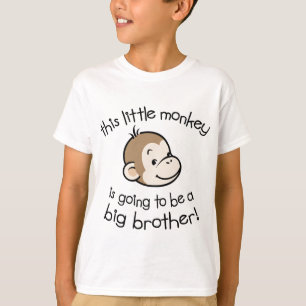 T-shirt Frère à être - visage de singe