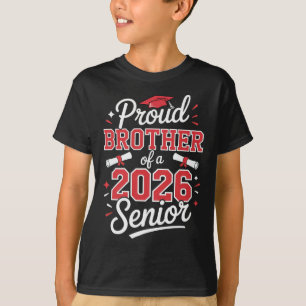 T-shirt Frère aîné fier d'un diplômé senior 2026