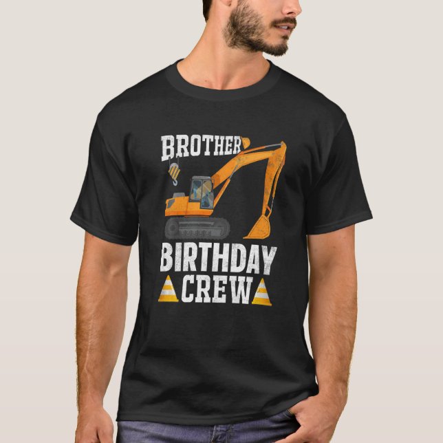 T-shirt Frère Anniversaire de construction d'équipage Anni (Devant)