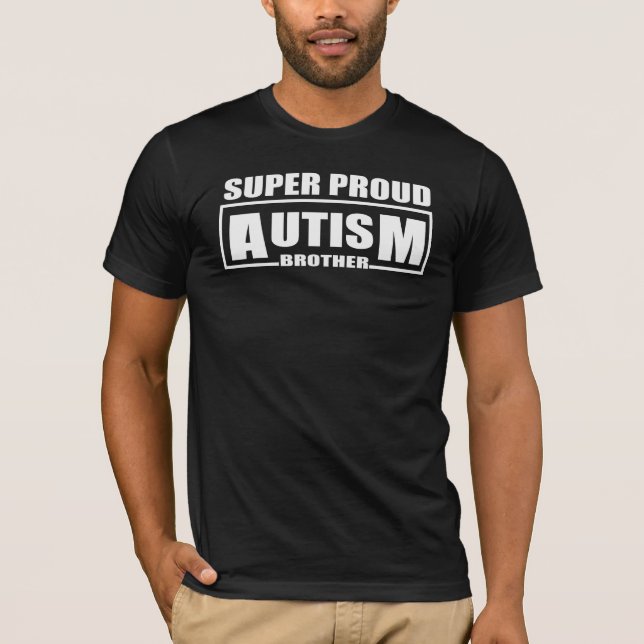 T-shirt frère autiste très fier (Devant)