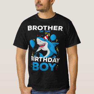 T-shirt Frère Bro de l'Anniversaire Garçon requin Océan Ma