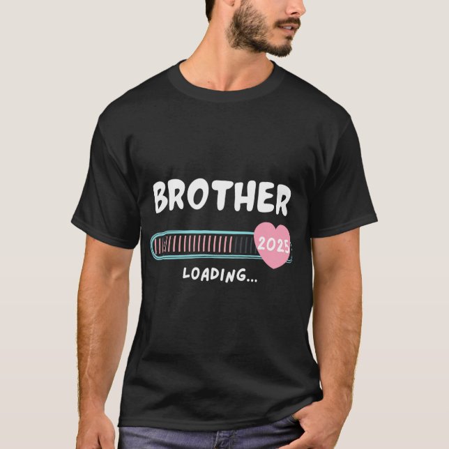 T-shirt Frère Charge Bébé 2025 Amour Saint-Valentin (Devant)