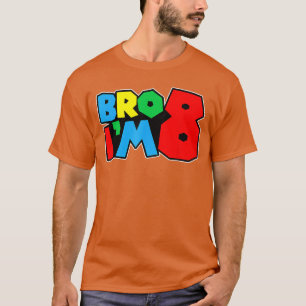 T-shirt Frère d'anniversaire de 8 ans Je suis un joueur de