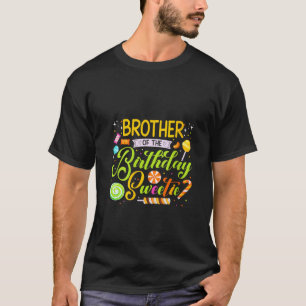 T-shirt Frère D'Anniversaire Sweetie Candy Anniversaire Fê