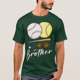 T-shirt Frère De Ballers Baseball Et Joueur De Softball