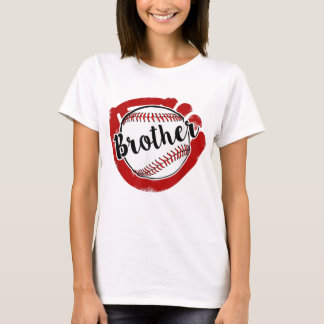 T-shirt Frère de baseball de baseball Softball Maman