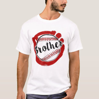 T-shirt Frère de baseball de baseball Softball Maman