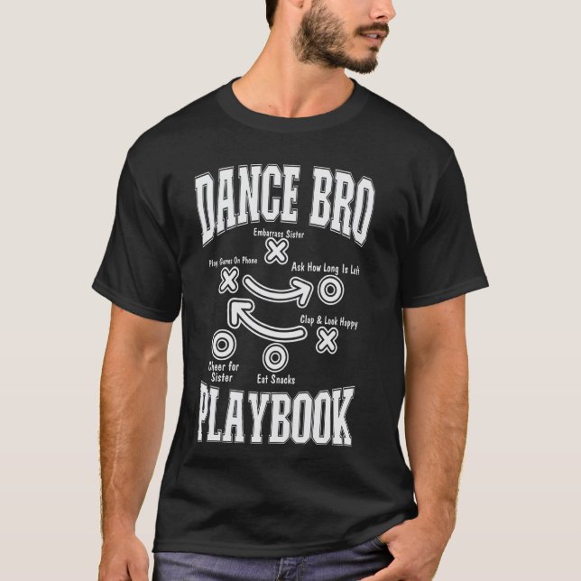 T-shirt Frère de danse Playbook Comp Drôle Danse Fier Da (Devant)