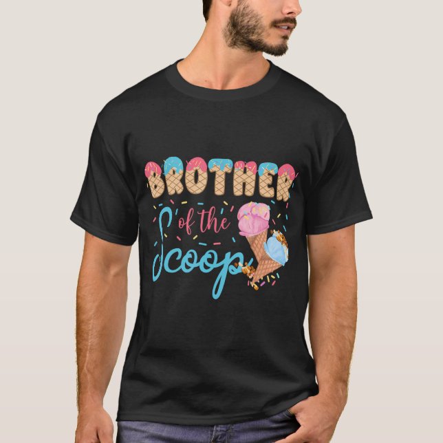 T-shirt Frère De La Crème De Glace Scoop Genre Révéler Béb (Devant)