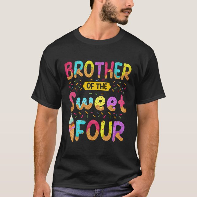 T-shirt Frère De La Douce Quatre 4E Crème Glace Py (Devant)