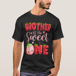 T-shirt Frère De La Douce Un 1Er Anniversaire Fille Strawb