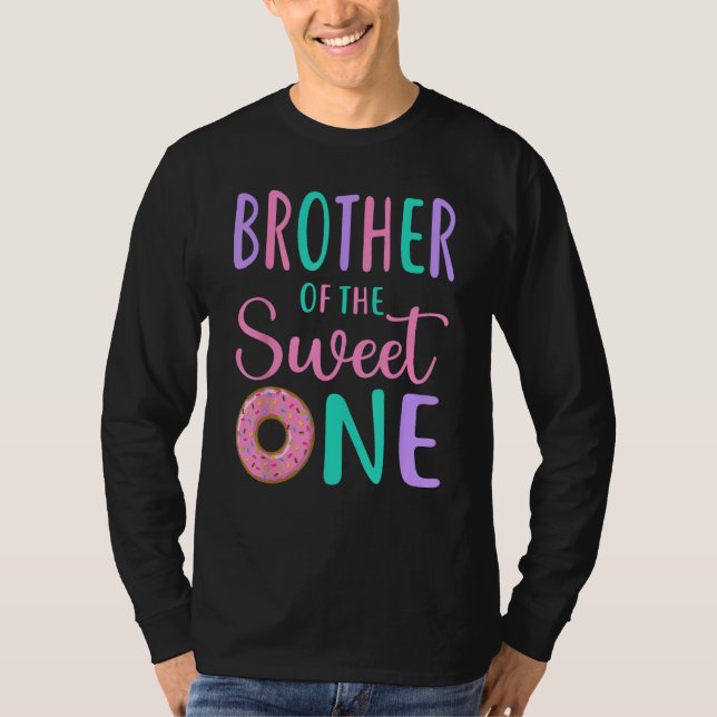 T-shirt Frère de la douce Un Bro 1er anniversaire fille Do (Devant)