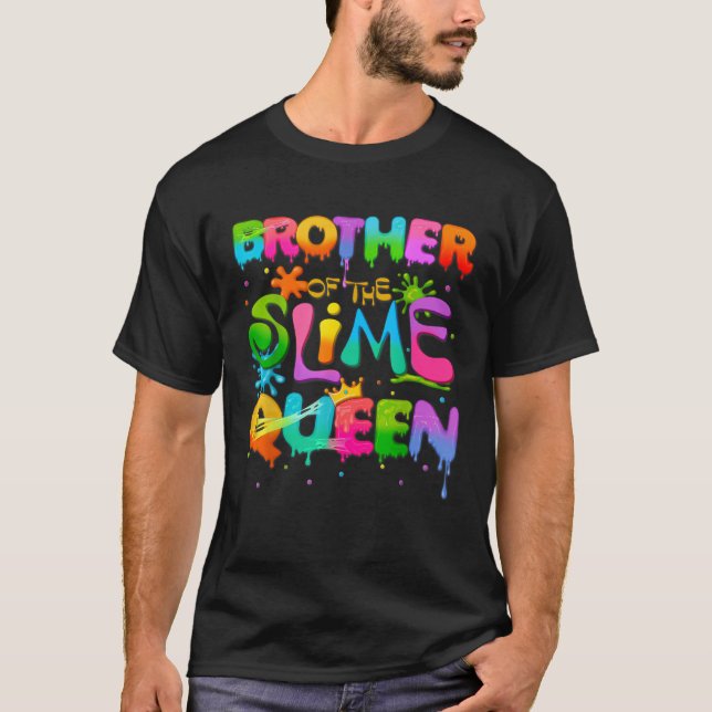 T-shirt Frère De La Famille D'Anniversaire De La Reine-Sli