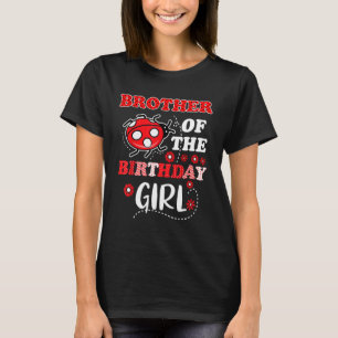 T-shirt Frère De La Famille D'Anniversaire Ladybug Birthd