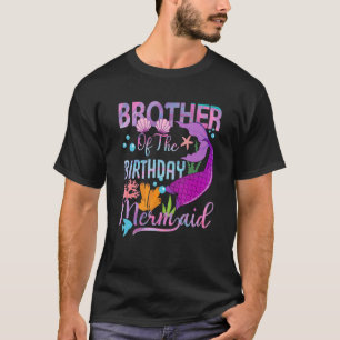 T-shirt Frère De La Famille De Sirène Anniversaire Corresp