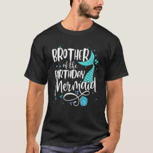 T-shirt Frère De La Famille De Sirène Anniversaire Corresp