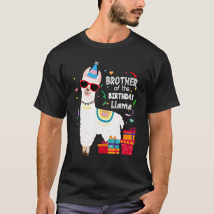 T-shirt Frère De La Famille Llama Anniversaire