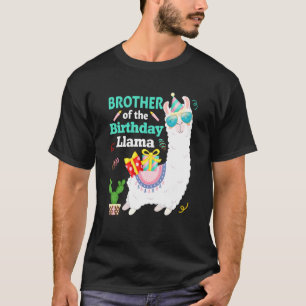 T-shirt Frère De La Famille Llama Anniversaire