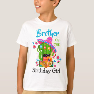T-shirt Frère de la fête du premier anniversaire   Mexique