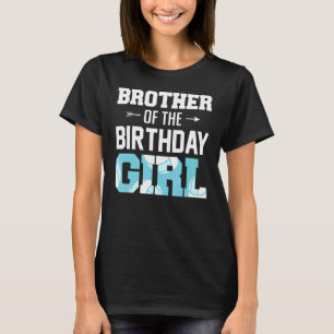 T-shirt Frère De La Fille Anniversaire De Volley-ball Fill