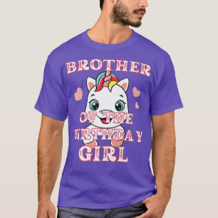 T-shirt Frère De La Fille Anniversaire Pour Les Garçons Do