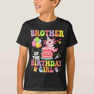 T-shirt Frère de la fille axolotl d'anniversaire Fête de f