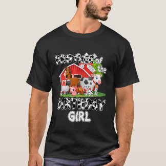 T-shirt Frère de la fille qui fête son anniversaire Vache