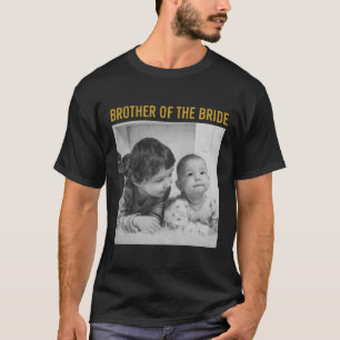 T-shirt Frère de la mariée Photo personnalisée Vintage