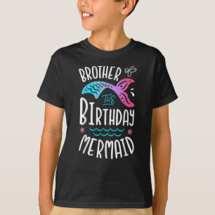T-shirt Frère De La Sirène D'Anniversaire