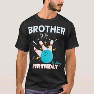 T-shirt Frère De L'Anniversaire Bowler Boy Girl Bowling Pa