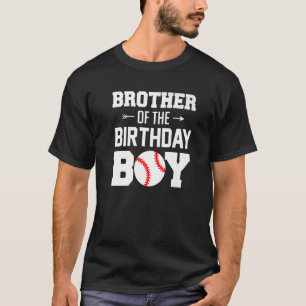 T-shirt Frère De L'Anniversaire Boy Baseball Famille De Bo