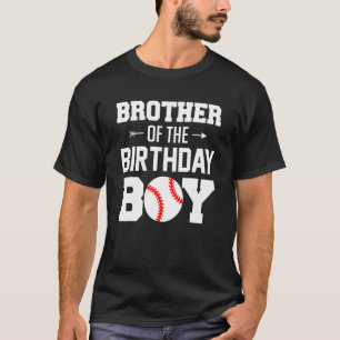 T-shirt Frère De L'Anniversaire Boy Baseball Famille De Bo