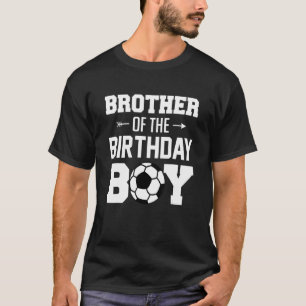 T-shirt Frère De L'Anniversaire Boy Soccer Boy Famille Ma