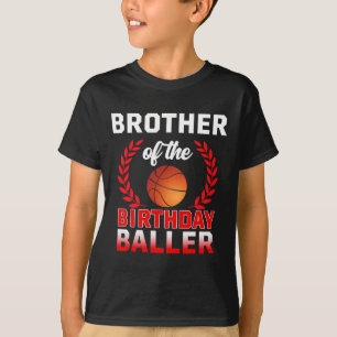 T-shirt Frère De L'Anniversaire Byller Bysketbyll Thème Bd
