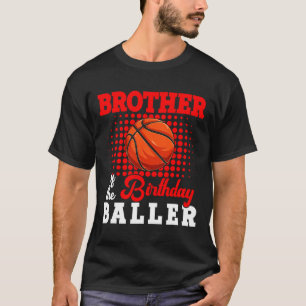 T-shirt Frère De L'Anniversaire Bysketbyll Joueur Lover Ma