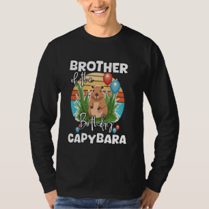 T-shirt Frère De L'Anniversaire Capybara Cute Capy Anniver