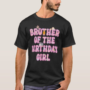 T-shirt Frère De L'Anniversaire Fille Chat Thématique Cat