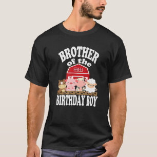 T-shirt Frère De L'Anniversaire Garçon Animaux D'Agricultu