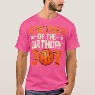 T-shirt Frère De L'Anniversaire Garçon Basketball Amusant