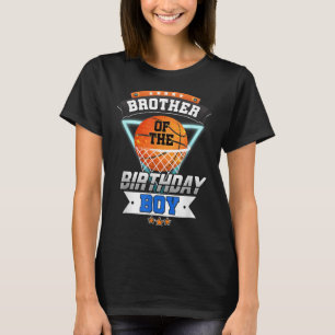 T-shirt Frère De L'Anniversaire Garçon Basketball Chemises