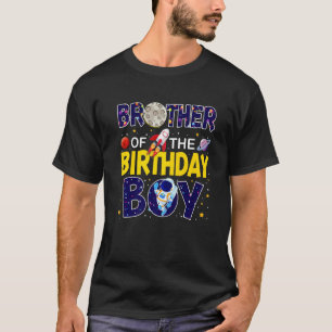 T-shirt Frère De L'Anniversaire Garçon Espace Extérieur B