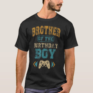 T-shirt Frère de l'Anniversaire Garçon Gamepad B-Day Match