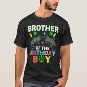 T-shirt Frère De L'Anniversaire Garçon Laser Tag Fam Corre