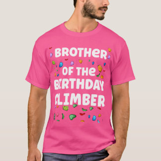 T-shirt Frère De L'Anniversaire Grimpeur Correspondant Fam