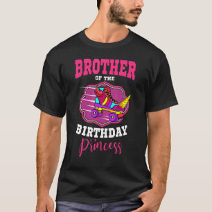 T-shirt Frère De L'Anniversaire Princess Roller Skates Ska