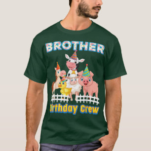 T-shirt Frère De L'Équipage D'Anniversaire Agriculteurs An