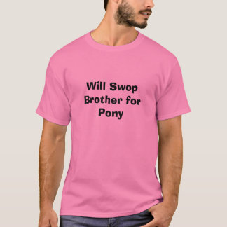 T-shirt Frère de Swop pour le poney