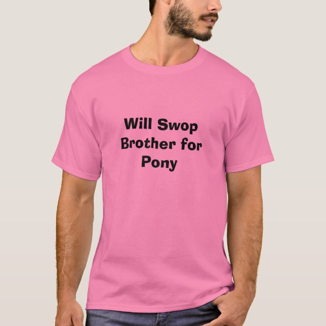 T-shirt Frère de Swop pour le poney (Devant)